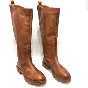 8.5 Free People Brooks Leather Tall Boots